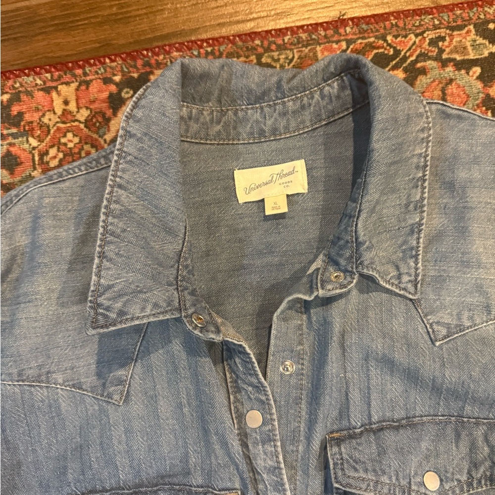 Universal Thread Light Blue Button-Down Shirt Dre… - image 2